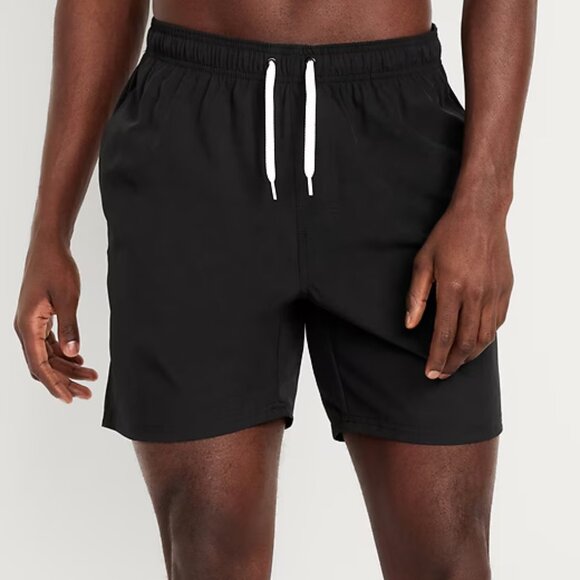 NWT Old Navy Black Swim Trunks - Picture 1 of 4